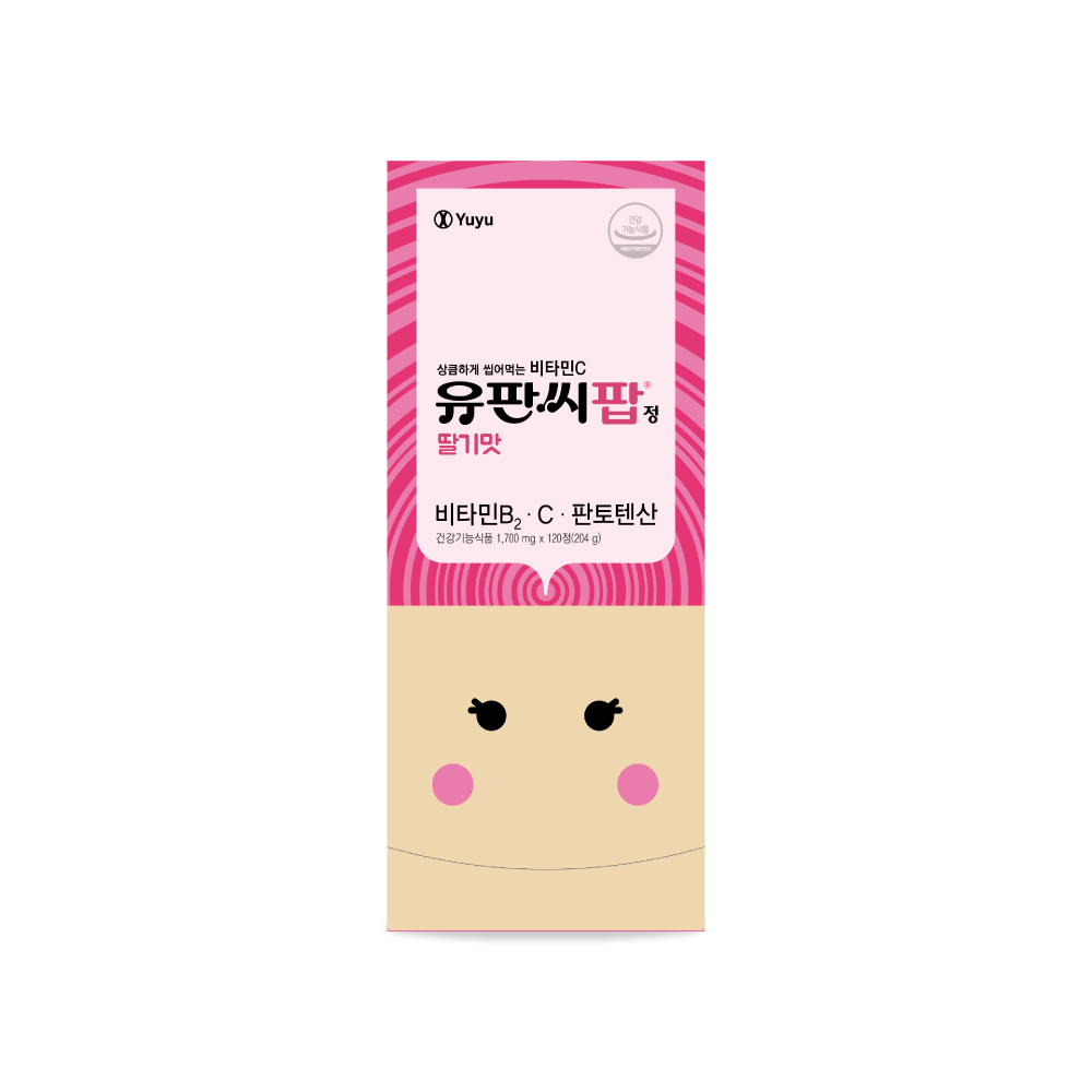 유판씨팝정 딸기맛 120T