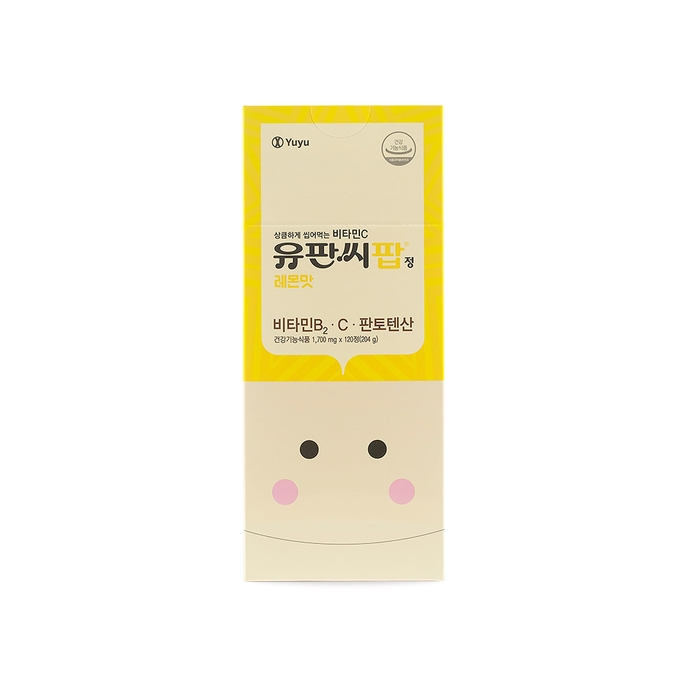 유판씨팝정 레몬맛 120T